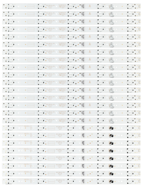 LG 5835-W65002-LR40/5835-W65002-OP40 LED Backlight Strips (24) 65UH5500-UA (NEW)