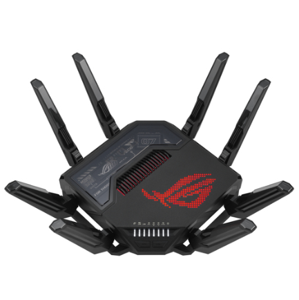 ASUS ROG Rapture GT-BE98 wireless router 10 Gigabit Ethernet Quad-band (2.4 GHz / 5 GHz-1 / 5 GHz-2 / 6 GHz) Black